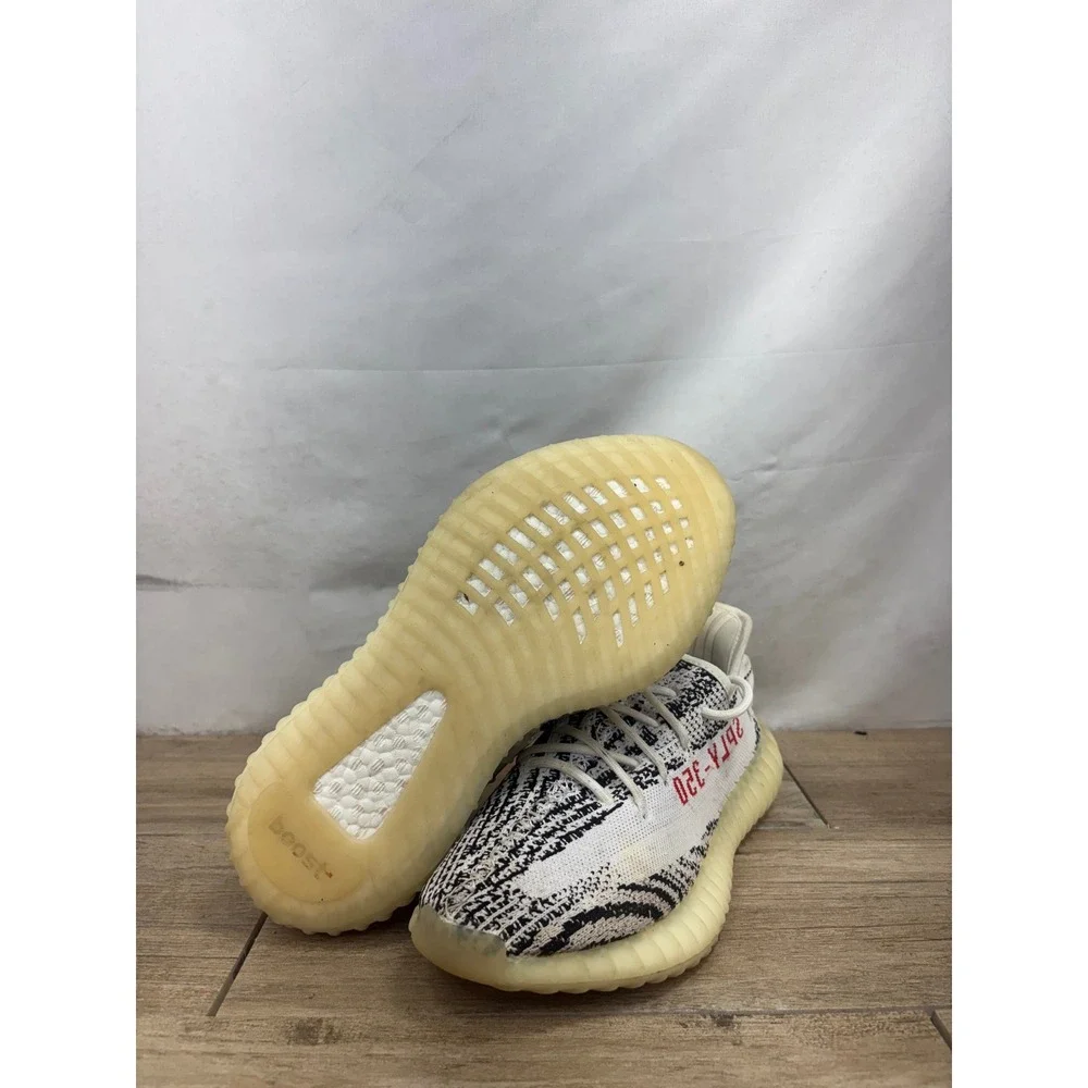 Adidas Yeezy Boost 350 V2 Zebra White Black Red CP9654 Mens Size 8  Sneaker